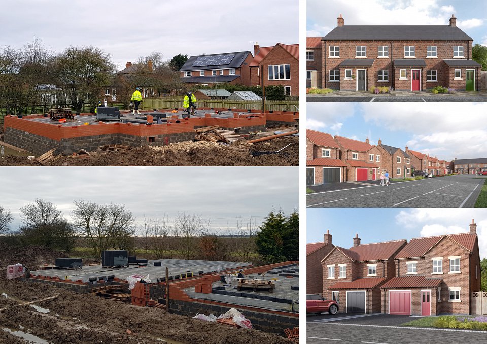 Site Progress Photographs: 24 houses in Beeford, East Riding of Yorkshire